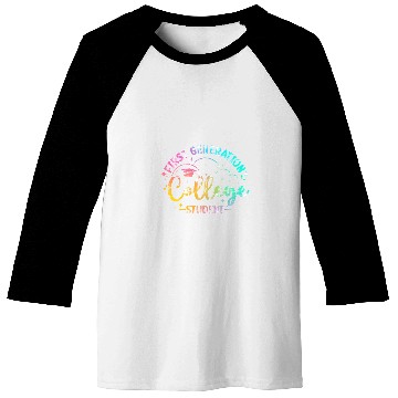 Discover First Generation College Student FirstGen College Graduate 1 Baseball Tees