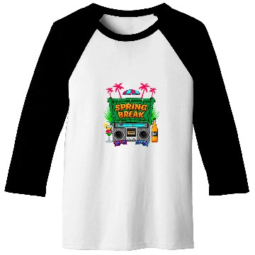Discover Spring Break Party Semester break Spring Break 3 Baseball Tees