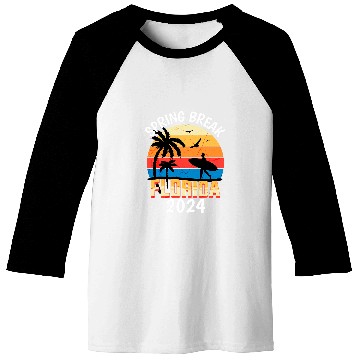 Discover Spring Break Florida 2024 College Student Spring Break Baseball Tees
