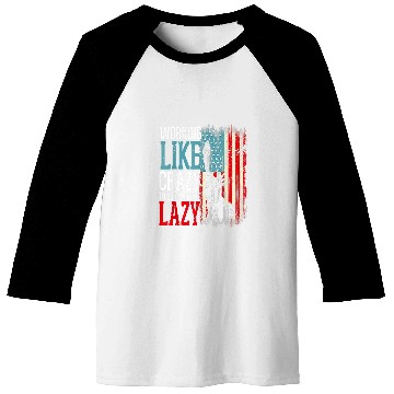 Discover Working Like crazys Hard Worker Employed Lazy Sloth Support Baseball Tees
