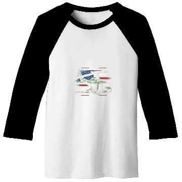 Discover USA Helicopter Pilots Fly Helicopter American Flag Baseball Tees