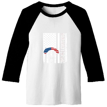Discover USA Flag American Paramotor Pilot Paramotoring Baseball Tees