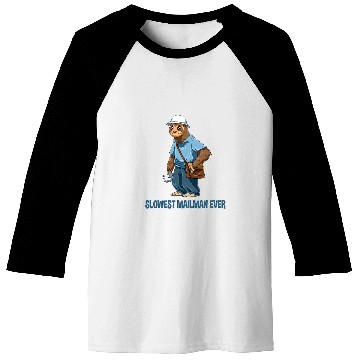 Discover Sloth Mailman Slowest Mailman Ever Baseball Tees