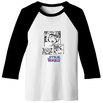 Discover Star Wars Manga Luke Skywalker Xwing Pilot Comic Panels Baseball Tees