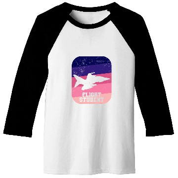 Discover Flight Student vintages Student Pilot Aviation Training Baseball Tees