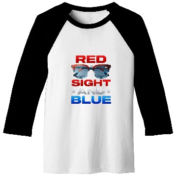 Discover Optometry 4th of July Optician Optometrist Red Sight Blue Baseball Tees