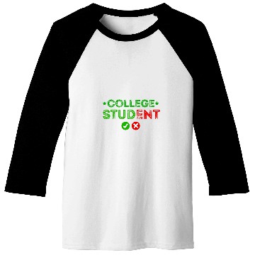 Discover Funny College Student Stud For Students College College Stud Baseball Tees