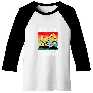 Discover Excavator Construction This Boy loves Excavator 1 Baseball Tees