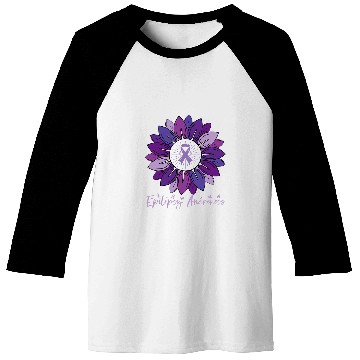 Discover Sunflower Epilepsy Awareness Month Baseball Tees