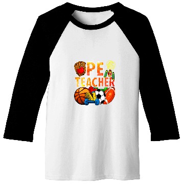Discover Physical Education Funny PE Teacher Back To School Teaching Baseball Tees