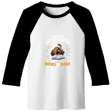 Discover Book Dog Reading Bookworm Librarian Reader Baseball Tees