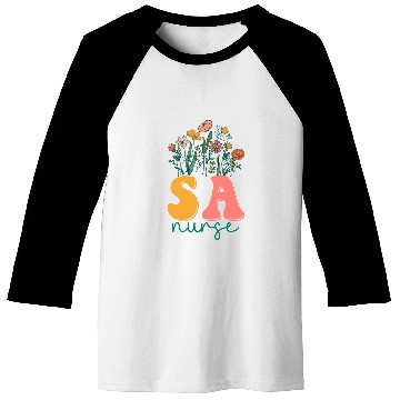 Discover Groovy Wildflower Substance Abuse nurses Tees Baseball Tees