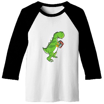 Discover Dinosaur TRexs Book Reader For Book Lovers Baseball Tees