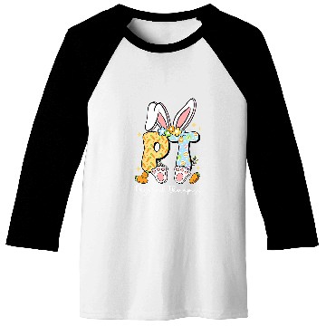 Discover Physical Therapist PT Physical Therapy Bunny Easter Day Baseball Tees