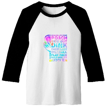 Discover Funny TieDye Pickleball Dink Kitchen Terminology Baseball Tees