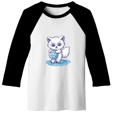 Discover Cute Arctic Fox Water Polo Baseball Tees