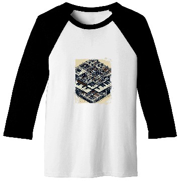 Discover Cool Synthesizer 80s vintagess Baseball Tees