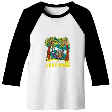 Discover Book Reader Last Page Funny Skeletons Bookworm Reading Baseball Tees