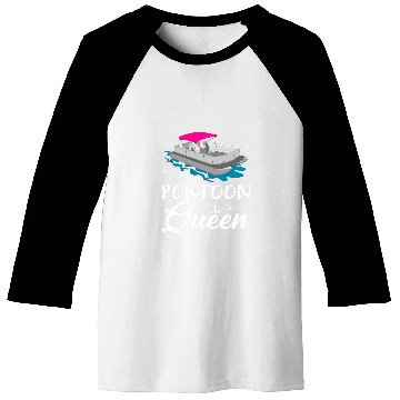 Discover pontoon queen pontooning boat lover Baseball Tees