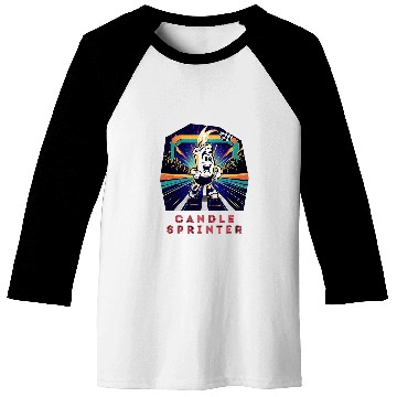 Discover CANDLE SPRINTER Running Bold Baseball Tees