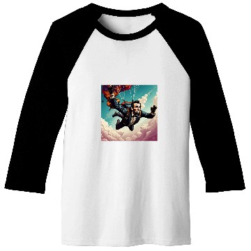 Discover Abraham Lincoln Skydiving Baseball Tees