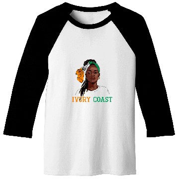 Discover Ivorian Flag Souvenirs Uniform for Women Ivory Coast 1 Baseball Tees