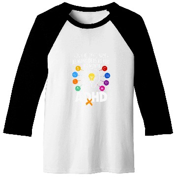 Discover ADHD Warrior Embrace Neurodiversity ADHD Awareness Baseball Tees