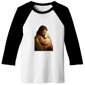Discover Jesus and Lamb Christian Baseball Tees