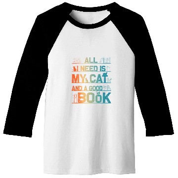 Discover Book Cat Librarian Novel Book Lover For Men Women Baseball Tees