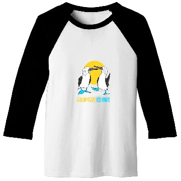 Discover Galapagos Islands Seabirds Blue Footed Booby Bird Baseball Tees
