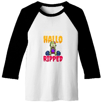 Discover Get Hallo Ripped Design Halloween Weightlifting Baseball Tees