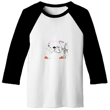 Discover Halloween ER nurses ghostss Skeletons Mummy Medsurg nurses Baseball Tees