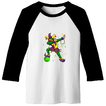 Discover Dabbingss Jester Bowling Ball Mardi Gras Fat Tuesday Parade Baseball Tees