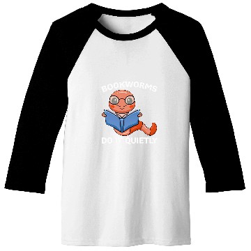 Discover Reading Books Lover Reader Nerd Bookworms Do It Quietly Baseball Tees