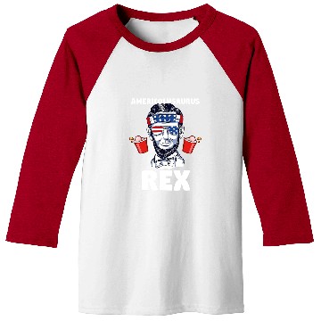 Discover Dinosaur Pet Americolnsaurus rexs Abraham Lincoln Baseball Tees