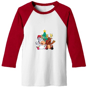Discover Unicorn Pet cute Christmas motif reindeer unicorn Christmas tree Baseball Tees