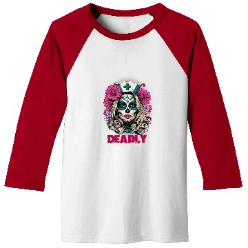 Discover nurses Job Dia De Los Muertos nurses Day of The nurses Sugar Baseball Tees