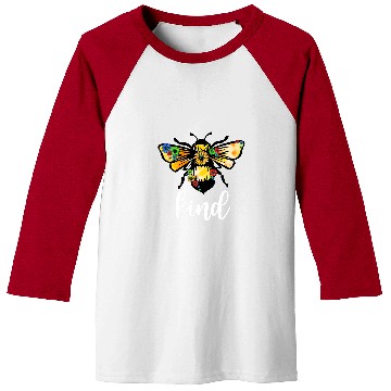 Discover Autism Puzzle Bee Kind Sunflower Baseball Tees