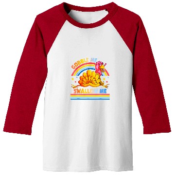 Discover Chicken Pet Gobble Me Swallow Me Turkey Chicken Thanksgiving Baseball Tees