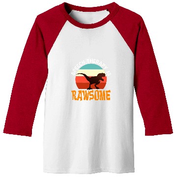 Discover Dinosaur Pet SLP Therapy Dinosaur Rawsome Speech Language Pathologist1 Baseball Tees