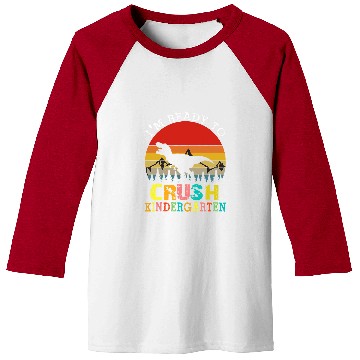 Discover Dinosaur Pet Im Ready To Crush Kindergarten Dinosaur First Day school Baseball Tees