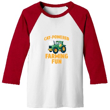 Discover Tractor Fun Farming Farm Tractor Cat Lover Drive Farmer Pet Owner Driver 3 Baseball Tees