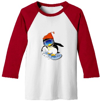 Discover Penguin Pet Snowboarding Surfer Winter Hat Baseball Tees