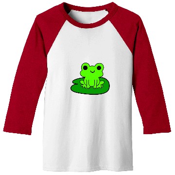 Discover Frog Pet on Lily Pad Cute Baseball Tees