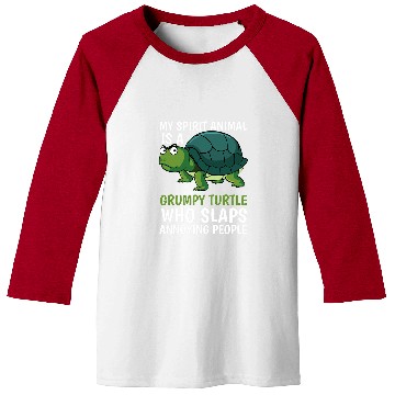 Discover Turtle Pet My Spirit Animal Is Grumpy Turtle Who Slaps Annoying People 185 Baseball Tees