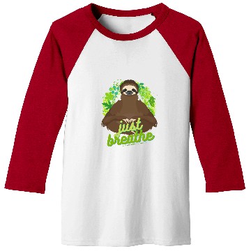 Discover Sloth Pet Gift Zen Meditating Sloth Breathe Mindfulness Compassion Kindness Baseball Tees