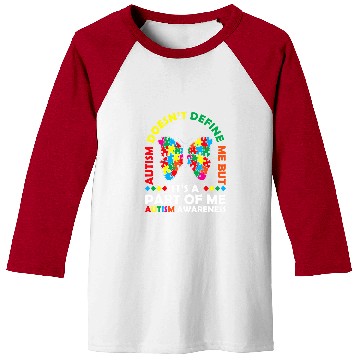 Discover Autism Puzzle Doesnt Define Me But Its A Part Of Me Love Advocacy Baseball Tees