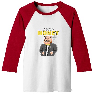 Discover Pig Pet A Word Money Suit Chef Pig Capitalism Baseball Tees