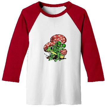 Discover Frog Pet psychedelics Hippie Frog Toad Mushrooms Forest Nature Fungi Baseball Tees