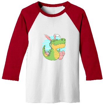 Discover Dinosaur Pet Happy Easter Spring Easter Egg Easter Bunny Baseball Tees
